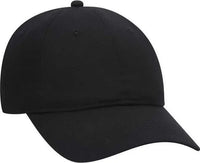 OTTO 18-010 Brushed Cotton Twill Low Profile Pro Style Cap - Black - Black / One Size Fits Most