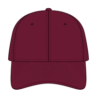 OTTO 18-016 6 Panel Low Profile Baseball Cap - Burg. Marn - Burg. Marn / 6 1/2’’ - 7 5/8’’