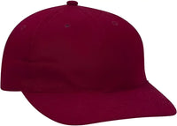 OTTO 18-016 Brushed Cotton Twill Low Profile Pro Style Cap - Burgandy Maroon - Maroon / One Size Fits Most