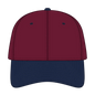 OTTO 18-017 6 Panel Low Profile Baseball Cap - Nvy/Burg.Marn - Nvy/Burg.Marn / 6 1/2’’ - 7 5/8’’
