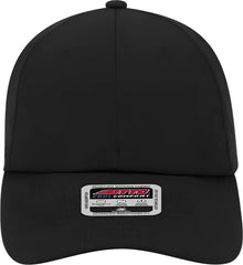 OTTO 18-1042 Cool Comfort Polyester Cool Mesh Low Profile Pro Style Unstructured Soft Crown Cap - Black - Black