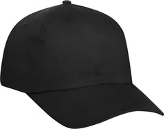 OTTO 18-1108 6 Panel Low Profile Baseball Cap - Black - Black / One Size Fits Most
