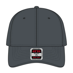 OTTO 18-1219 6 Panel Low Profile Dad Cap - Char. Gray - Char. Gray / 6 1/2’’ - 7 5/8’’
