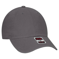OTTO 18-1219 6 Panel Low Profile Dad Cap - Char. Gray - Char. Gray / 6 1/2’’ - 7 5/8’’