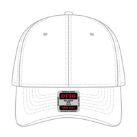 OTTO 18-1219 6 Panel Low Profile Dad Cap - White - White / 6 1/2’’ - 7 5/8’’