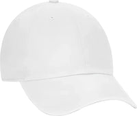 OTTO 18-1219 Garment Washed Superior Combed Cotton Twill 6 Panel Low Profile Dad Hat - White - White / One Size Fits
