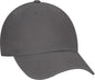 OTTO 18 1219 Garment Washed Superior Combed Cotton Twill 6 Panel Low Profile Dad Hat Charcoal Gray Dark Gray / One Size
