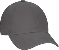 OTTO 18 1219 Garment Washed Superior Combed Cotton Twill 6 Panel Low Profile Dad Hat Charcoal Gray Dark Gray / One Size