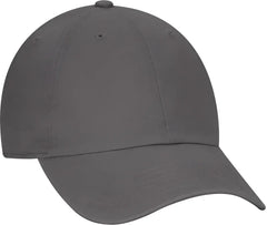 OTTO 18 1219 Garment Washed Superior Combed Cotton Twill 6 Panel Low Profile Dad Hat Charcoal Gray Dark Gray / One Size