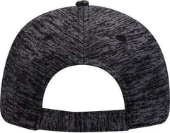 OTTO 18-1231 OTTO Comfy Fit 6 Panel Low Profile Baseball Cap - Heather Black - Black / One Size Fits Most