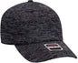 OTTO 18-1231 OTTO Comfy Fit 6 Panel Low Profile Baseball Cap - Heather Black - Black / One Size Fits Most