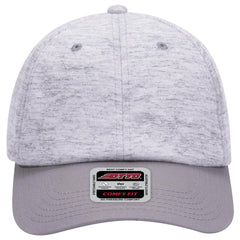 OTTO 18-1231 ’OTTO Comfy Fit’ 6 Panel Low Profile Baseball Cap - Gry/H. Gry - Gry/H. Gry / 6 1/2’’ - 7 5/8’’
