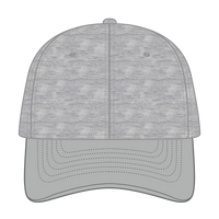OTTO 18-1231 ’OTTO Comfy Fit’ 6 Panel Low Profile Baseball Cap - Gry/H. Gry - Gry/H. Gry / 6 1/2’’ - 7 5/8’’