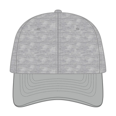 OTTO 18-1231 ’OTTO Comfy Fit’ 6 Panel Low Profile Baseball Cap - Gry/H. Gry - Gry/H. Gry / 6 1/2’’ - 7 5/8’’