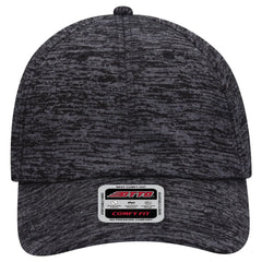 OTTO 18-1231 ’OTTO Comfy Fit’ 6 Panel Low Profile Baseball Cap - Heath. Black - Heath. Black / 6 1/2’’ - 7 5/8’’