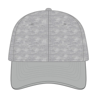 OTTO 18-1231A 6 Panel Low Profile Baseball Cap - Gry/H. Gry - Gry/H. Gry / 6 1/2’’ - 7 5/8’’