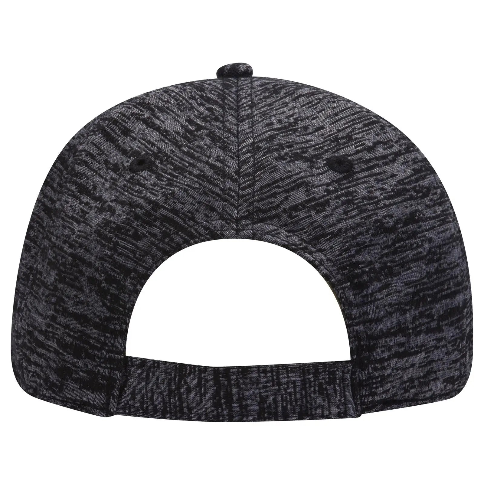 OTTO 18-1231A 6 Panel Low Profile Baseball Cap - Heath. Black - Heath. Black / 6 1/2’’ - 7 5/8’’