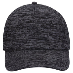 OTTO 18-1231A 6 Panel Low Profile Baseball Cap - Heath. Black - Heath. Black / 6 1/2’’ - 7 5/8’’