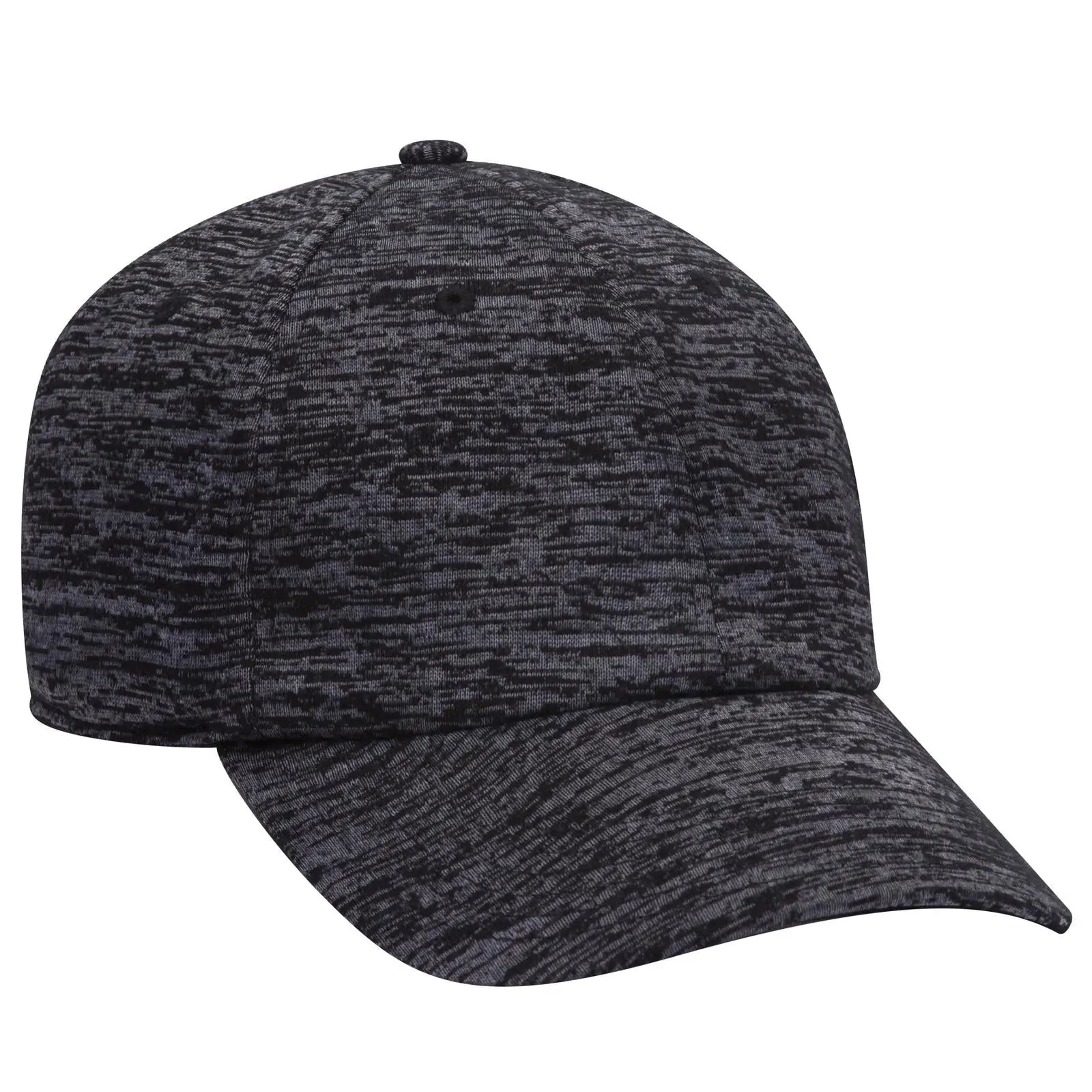 OTTO 18-1231A 6 Panel Low Profile Baseball Cap - Heath. Black - Heath. Black / 6 1/2’’ - 7 5/8’’
