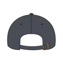 OTTO 18-1248 6 Panel Low Profile Dad Cap - Char. Gray - Char. Gray / 6 1/2’’ - 7 5/8’’