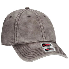 OTTO 18-1248 6 Panel Low Profile Dad Cap - Char. Gray - Char. Gray / 6 1/2’’ - 7 5/8’’