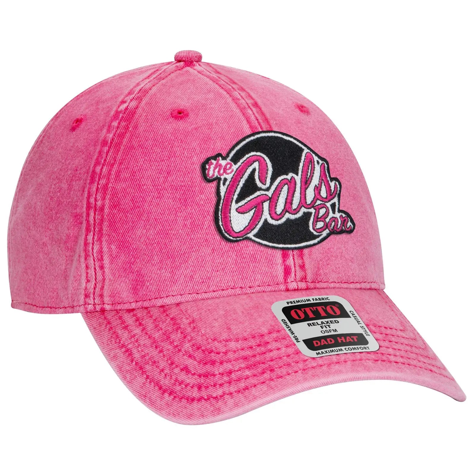 OTTO 18-1248 6 Panel Low Profile Dad Cap - Char. Gray - Char. Gray / 6 1/2’’ - 7 5/8’’