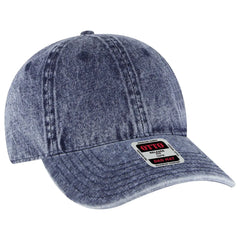 OTTO 18-1248 6 Panel Low Profile Dad Cap - Deep Navy - Deep Navy / 6 1/2’’ - 7 5/8’’