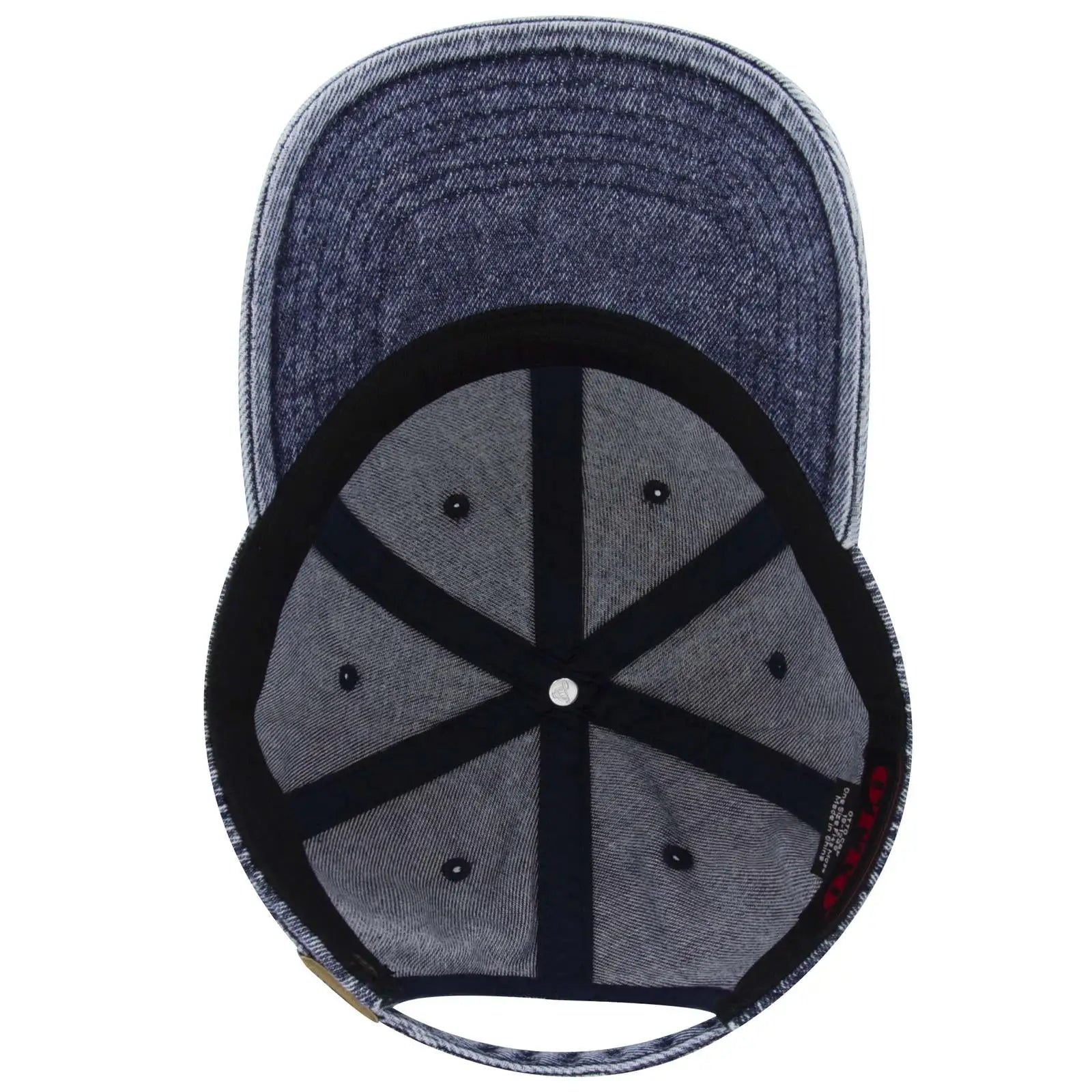 OTTO 18-1248 6 Panel Low Profile Dad Cap - Deep Navy - Deep Navy / 6 1/2’’ - 7 5/8’’