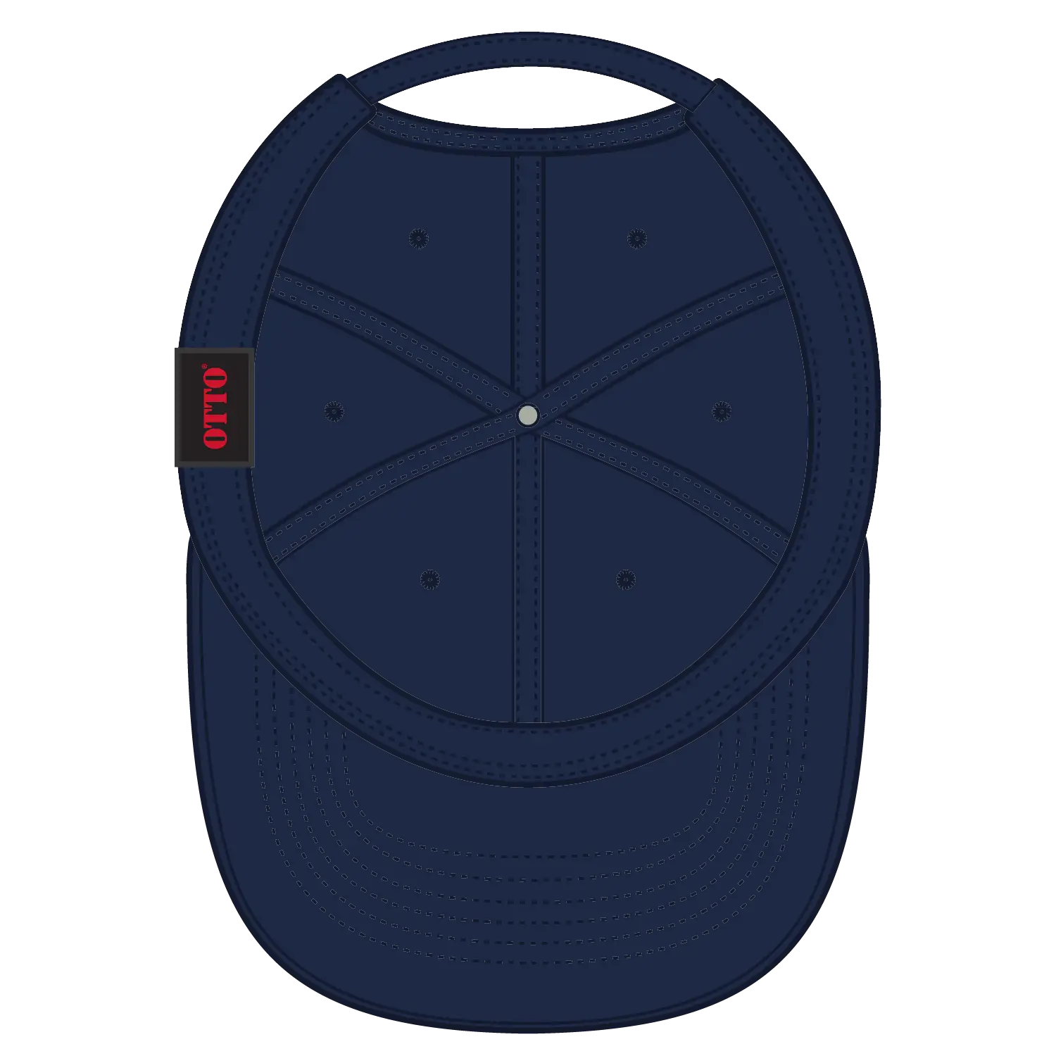 OTTO 18-1248 6 Panel Low Profile Dad Cap - Deep Navy - Deep Navy / 6 1/2’’ - 7 5/8’’