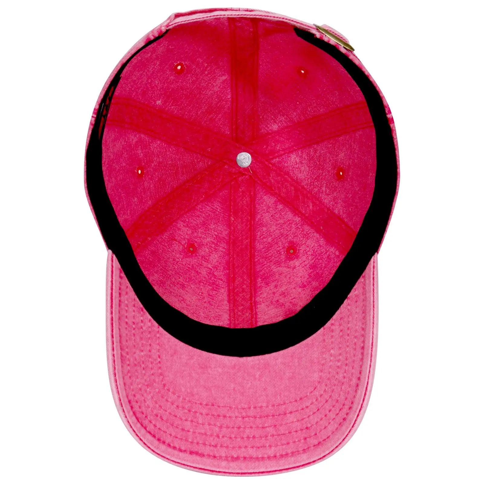 OTTO 18-1248 6 Panel Low Profile Dad Cap - Hot Pink - Hot Pink / 6 1/2’’ - 7 5/8’’