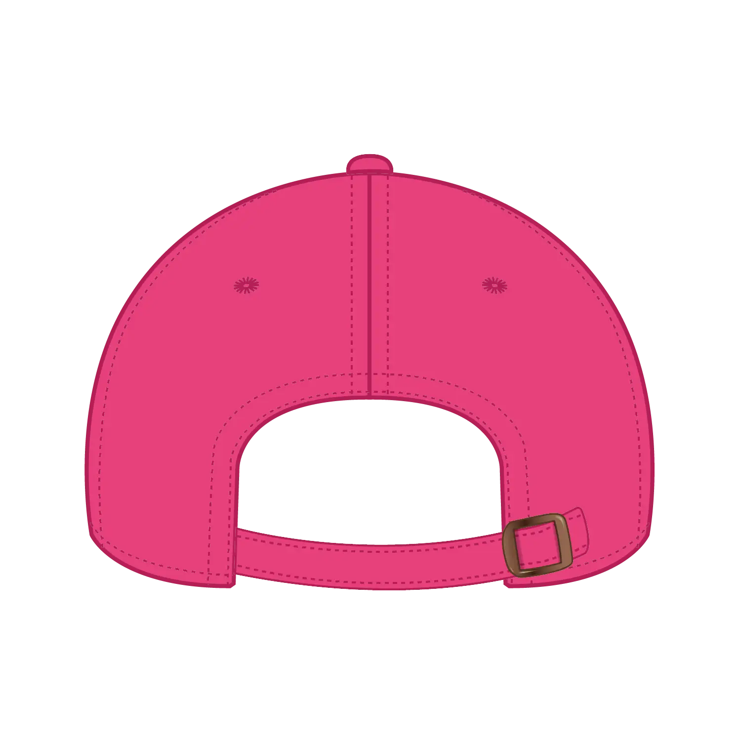 OTTO 18-1248 6 Panel Low Profile Dad Cap - Hot Pink - Hot Pink / 6 1/2’’ - 7 5/8’’