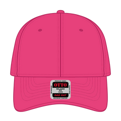 OTTO 18-1248 6 Panel Low Profile Dad Cap - Hot Pink - Hot Pink / 6 1/2’’ - 7 5/8’’