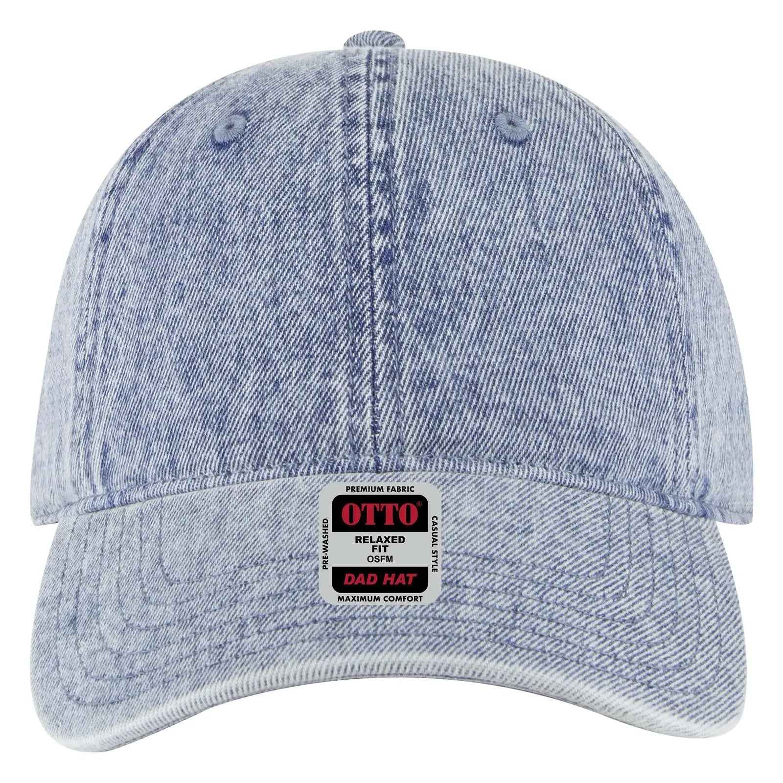 OTTO 18-1248 6 Panel Low Profile Dad Cap - Lt. Blue - Lt. Blue / 6 1/2’’ - 7 5/8’’