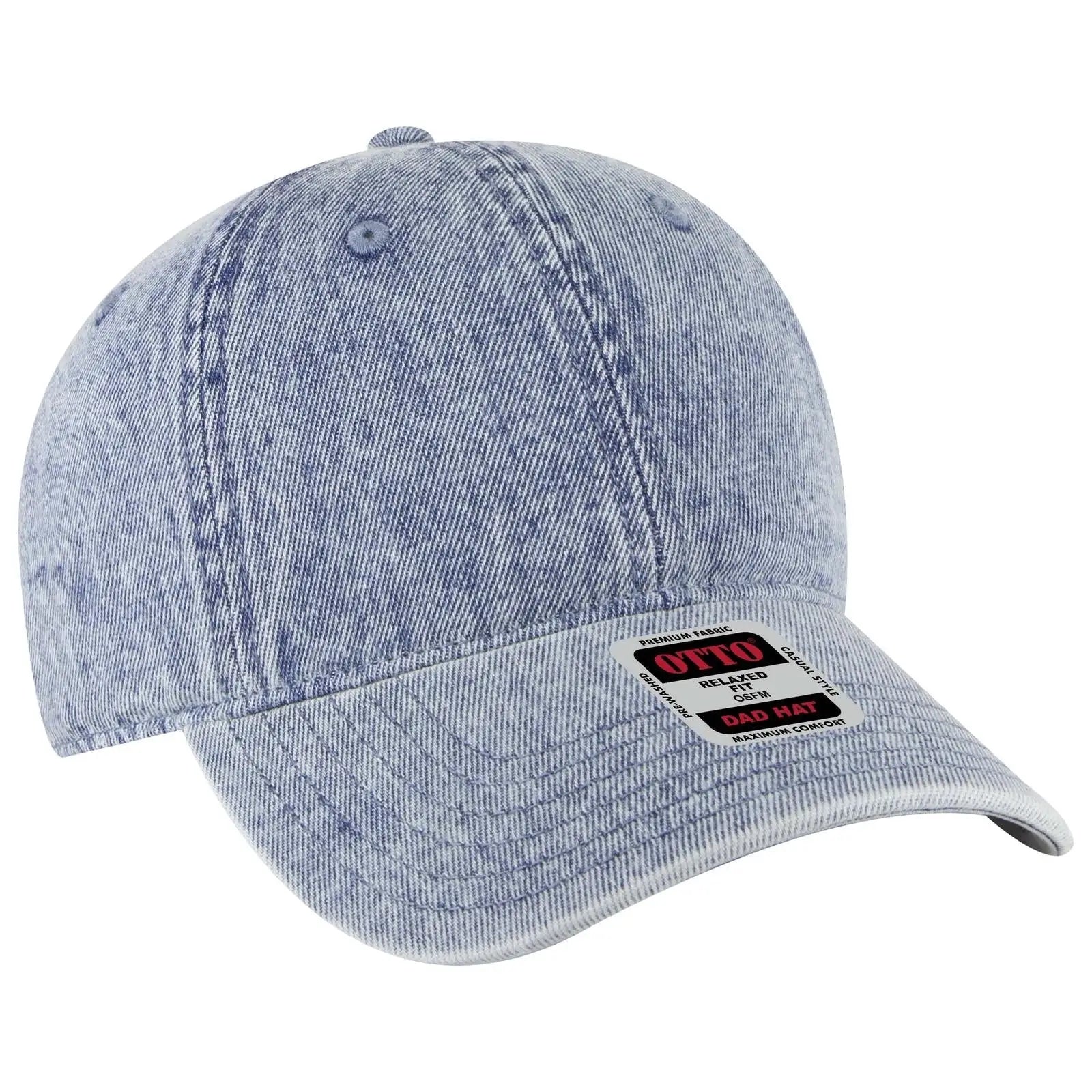 OTTO 18-1248 6 Panel Low Profile Dad Cap - Lt. Blue - Lt. Blue / 6 1/2’’ - 7 5/8’’