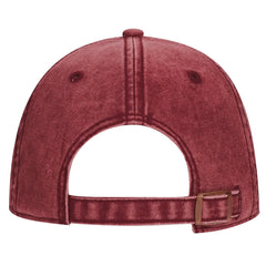 OTTO 18-1248 6 Panel Low Profile Dad Cap - Maroon - Maroon / 6 1/2’’ - 7 5/8’’