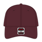 OTTO 18-1248 6 Panel Low Profile Dad Cap - Maroon - Maroon / 6 1/2’’ - 7 5/8’’