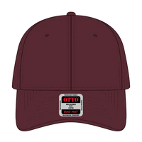 OTTO 18-1248 6 Panel Low Profile Dad Cap - Maroon - Maroon / 6 1/2’’ - 7 5/8’’