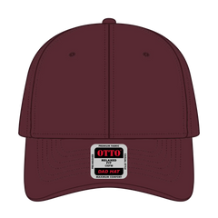 OTTO 18-1248 6 Panel Low Profile Dad Cap - Maroon - Maroon / 6 1/2’’ - 7 5/8’’
