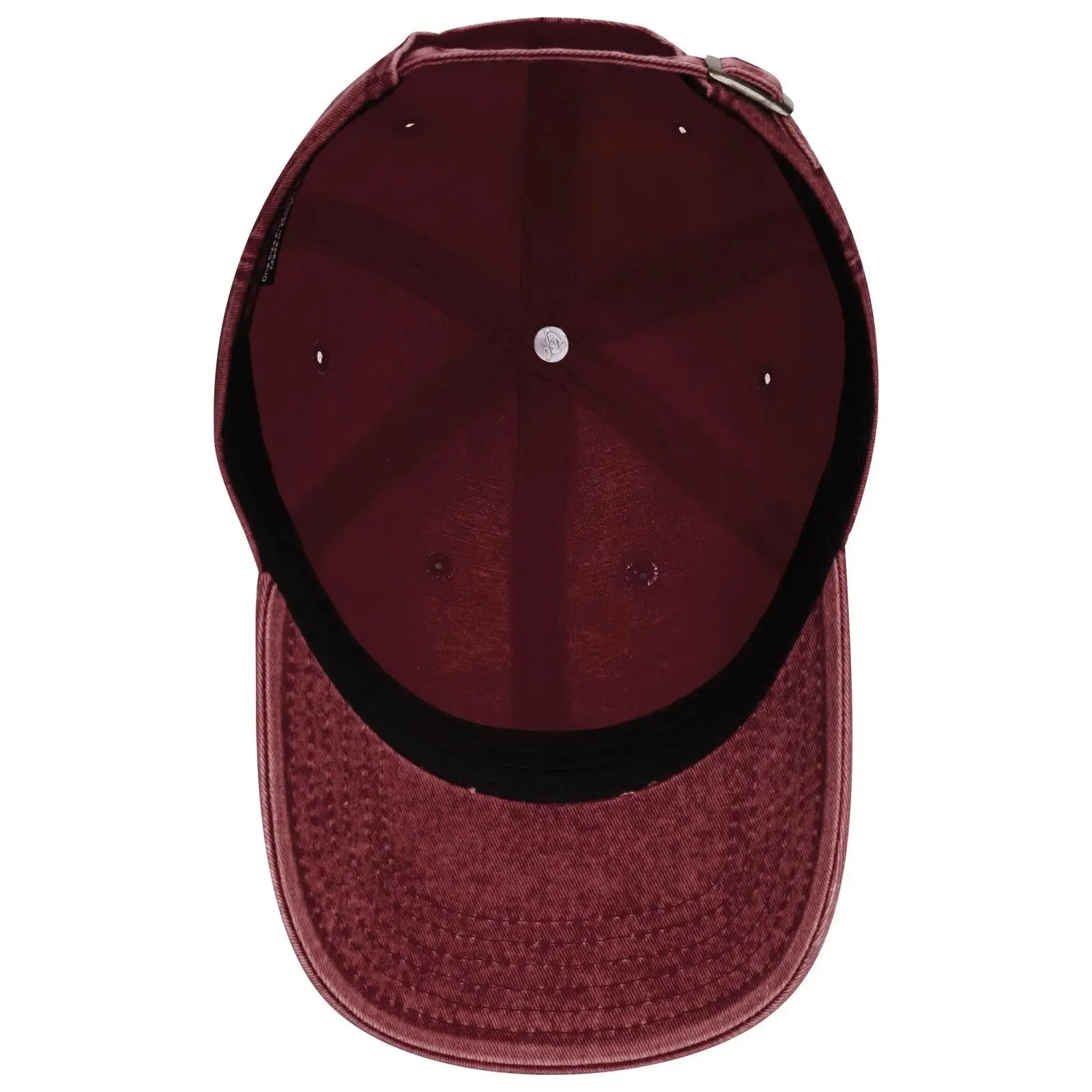 OTTO 18-1248 6 Panel Low Profile Dad Cap - Maroon - Maroon / 6 1/2’’ - 7 5/8’’