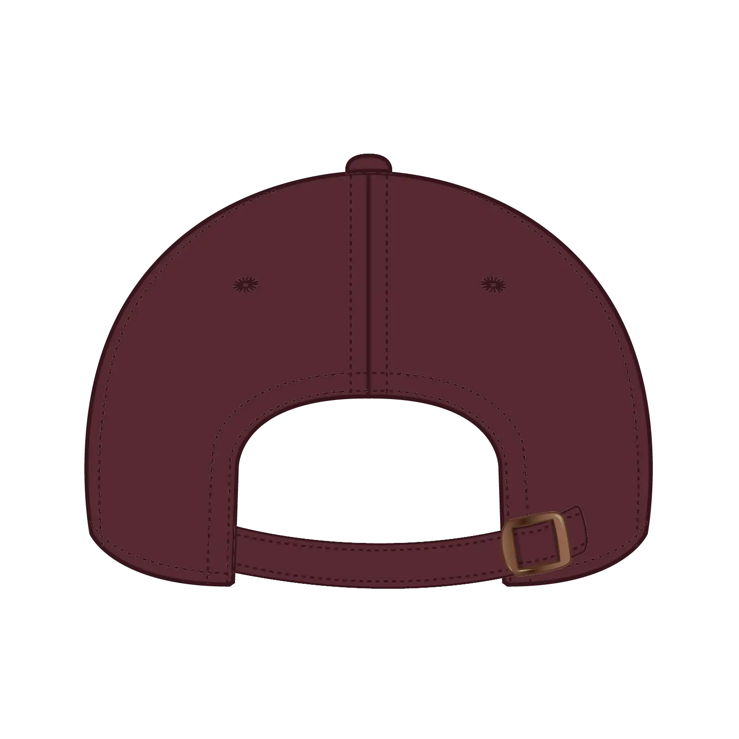 OTTO 18-1248 6 Panel Low Profile Dad Cap - Maroon - Maroon / 6 1/2’’ - 7 5/8’’