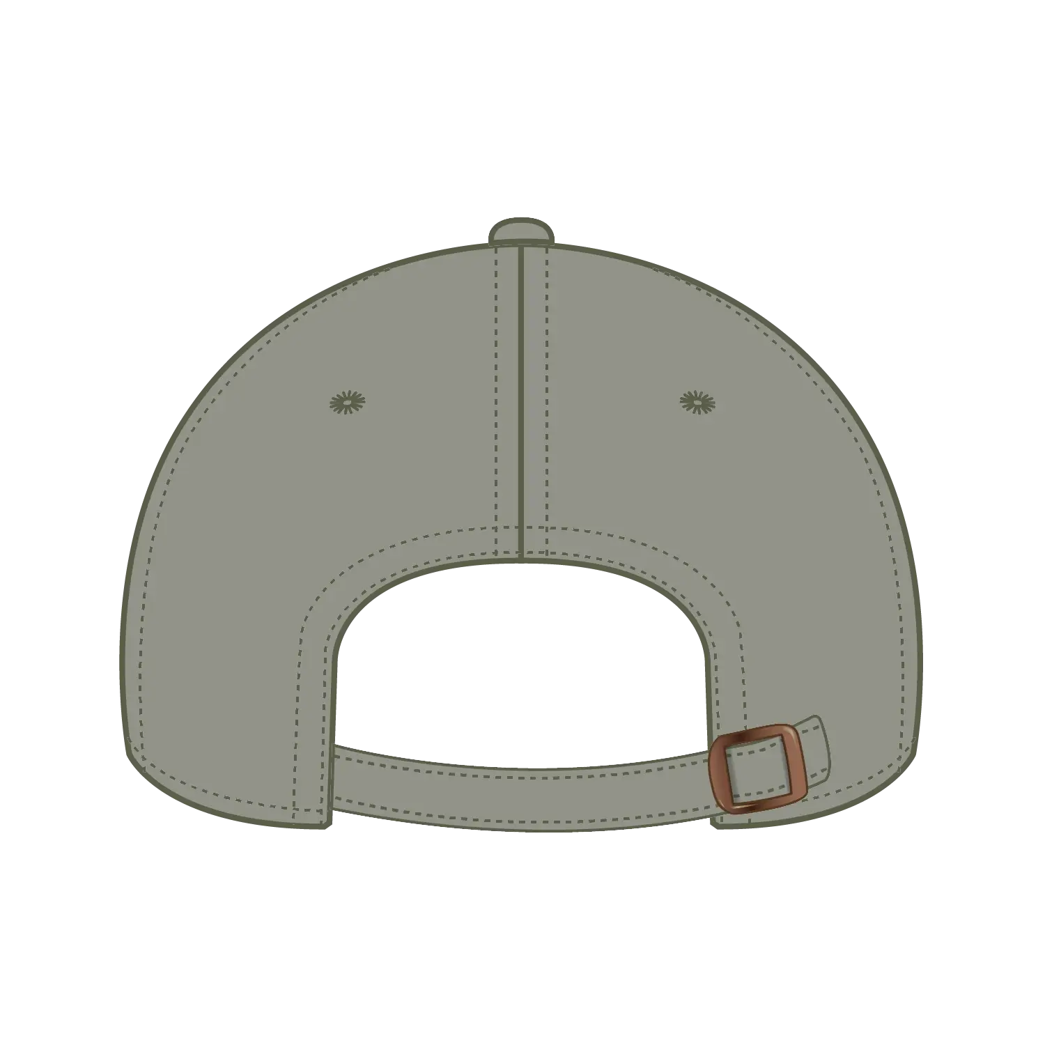 OTTO 18-1248 6 Panel Low Profile Dad Cap - Ol. Green - Ol. Green / 6 1/2’’ - 7 5/8’’