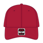 OTTO 18-1248 6 Panel Low Profile Dad Cap - Red - Red / 6 1/2’’ - 7 5/8’’