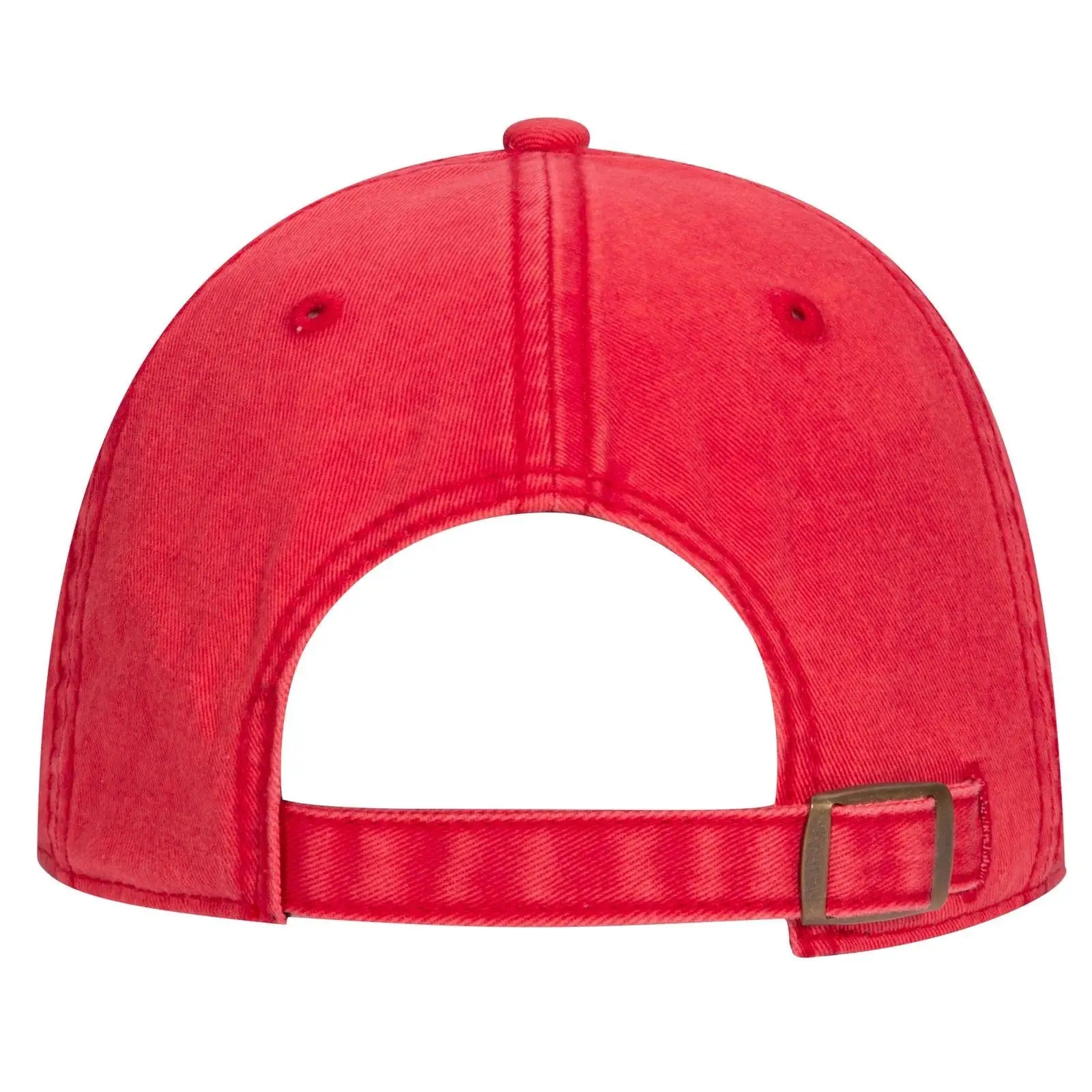 OTTO 18-1248 6 Panel Low Profile Dad Cap - Red - Red / 6 1/2’’ - 7 5/8’’