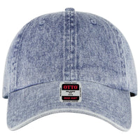 OTTO 18-1249 6 Panel Low Profile Dad Cap - Lt. Blue - Lt. Blue / 6 1/2’’ - 7 5/8’’