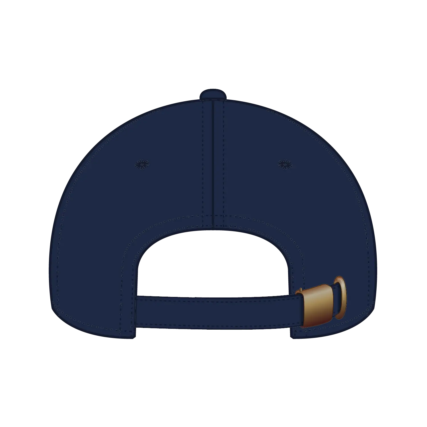 OTTO 18-1249 6 Panel Low Profile Dad Cap - Navy - Navy / 6 1/2’’ - 7 5/8’’