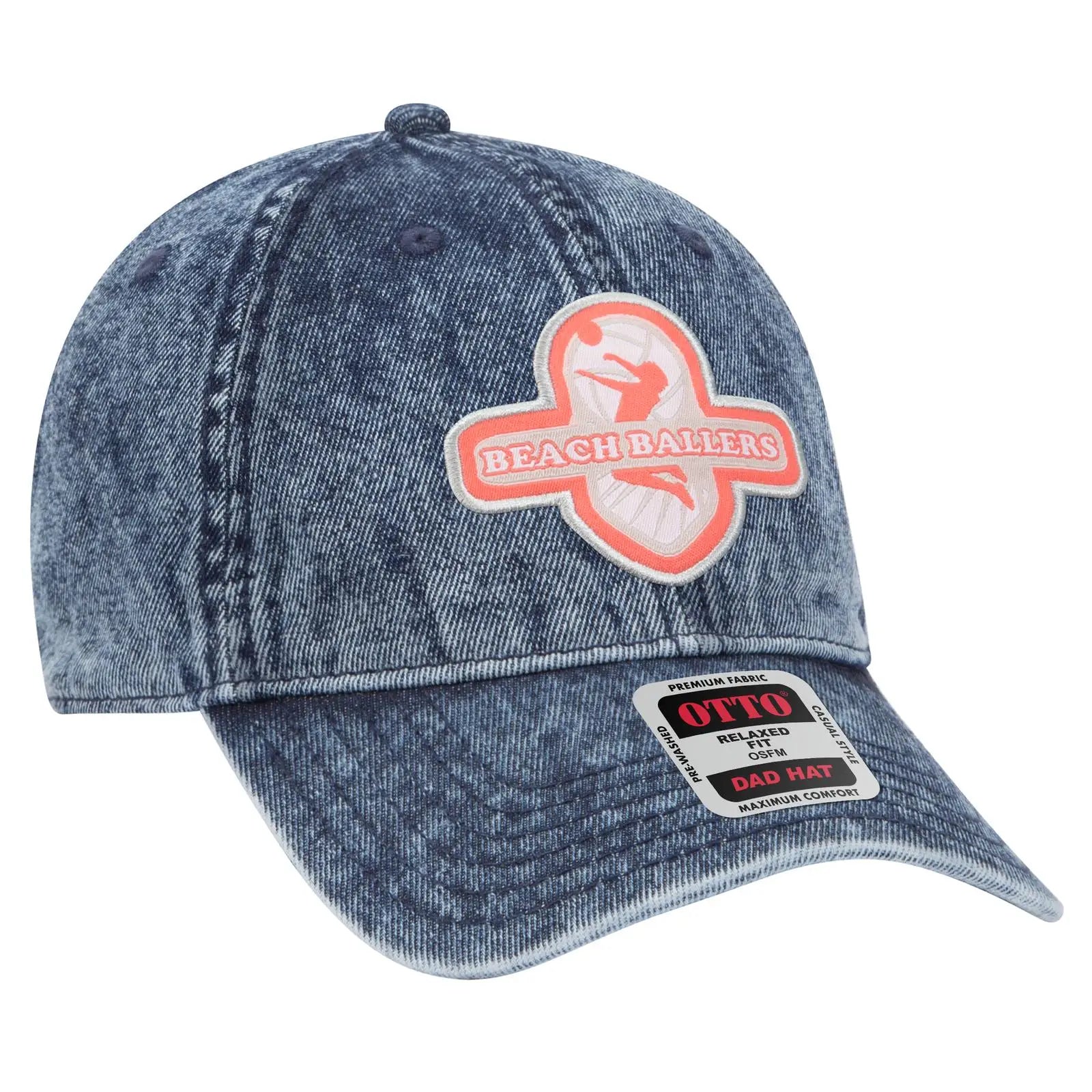 OTTO 18-1249 6 Panel Low Profile Dad Cap - Navy - Navy / 6 1/2’’ - 7 5/8’’