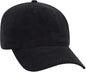 OTTO 18-1272 6 Panel Low Profile Baseball Cap - Black - Black / One Size Fits Most