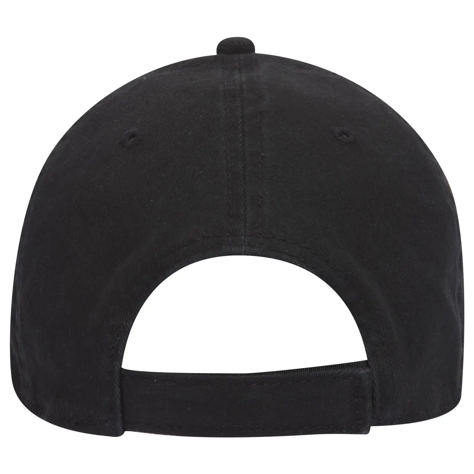 OTTO 18-1282 ’OTTO Comfy Fit’ 6 Panel Low Profile Dad Cap - Black - Black / 6 1/2’’ - 7 5/8’’
