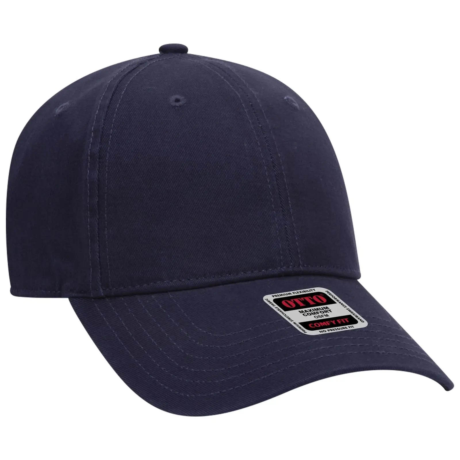 OTTO 18-1282 ’OTTO Comfy Fit’ 6 Panel Low Profile Dad Cap - Navy - Navy / 6 1/2’’ - 7 5/8’’