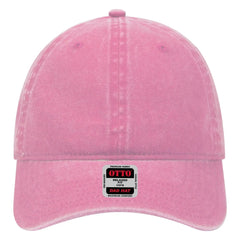 OTTO 18-202 6 Panel Low Profile Dad Cap - Azalea - Azalea / 6 1/2’’ - 7 5/8’’